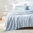 SLEEP ZONE Cooling Sheet Set Queen Size, Cooling Sheets for Hot Sleepers 4 - Piece Soft & Breathable Jacquard Cooling Bed Sheets for Queen Size Bed Deep Pocket Cool Fitted Sheet, Blue