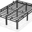 ROIL 16 Inch Queen Bed Frame Double Layer 2 in 1 Platform with Round Corner
