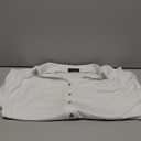 ORANDESIGNE Women's Short Sleeve Polo Tops Summer Button Down Collared T Shirts Casual Cute Ladies Tees (Large)