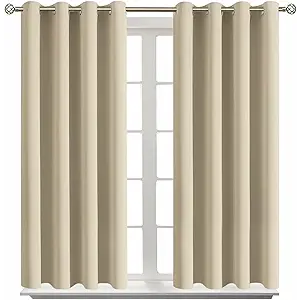 BGment Room Darkening Curtains 84 Inches Long - Grommet Thermal Insulated Drapes Window Treatment Curtains for Bedroom, 2 Panels, 42 x 84 Inch