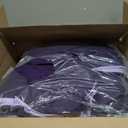Exclusivo Mezcla Lightweight Reversible Twin Size Comforter Set, Down Alternative Comforter with 1 Pillow Sham, Twin Size Bedding Set for All Seasons, Deep Purple/Lilac
