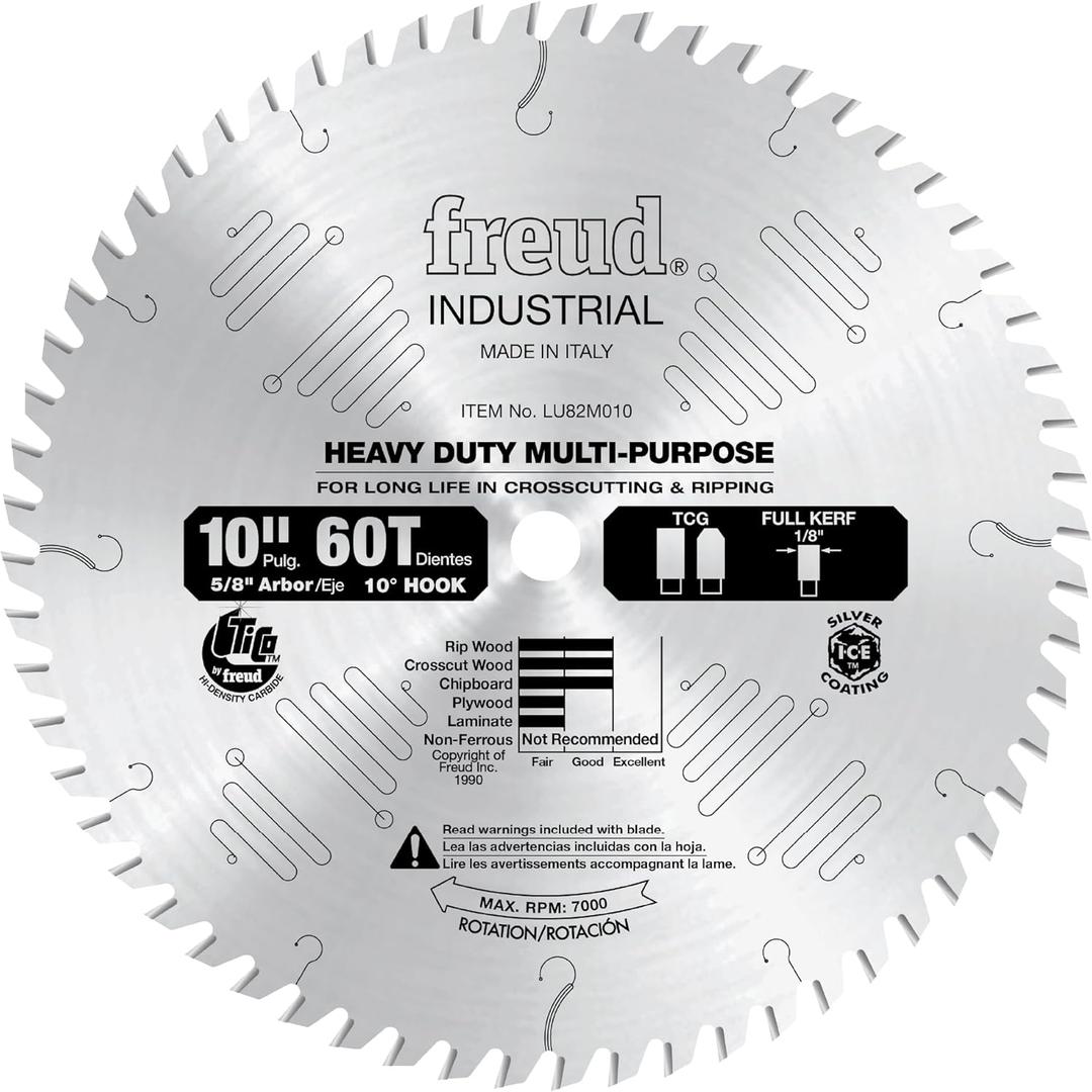 Freud LU82M010 10" Heavy Duty Multi-Purpose Blade