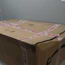 LUXOR EC111-B Heavy Duty Plastic Utility Cart, 32" x 18" Rolling Tub Cart with Three Shelves, 300 lbs. Capacity, Ergonomic Push Handle, Black