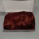 BARSDAR Long Wavy Copper Red Wig With Bangs - Long Curly Wavy Red Wig With Bangs for Women - 26 Inch Thick Soft Synthetic Natural Looking Daily Cosplay Party Halloween Face-Framing Copper Auburn Wigs