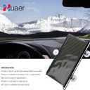 Akozon Car Sunshade, Retractable Windshield Protection Sun Automatic Block Visor Shade for Car (68x125cm(Black))