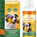 No Chewing Spray for Dogs, Anti-Chew Bitter for Dog Behavior Training Aid Spray, Natural Ingredients, Protect Furniture Shoes Belongings, Stop Chewing - New Formula 4