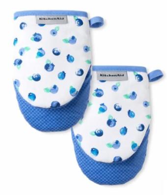 KitchenAid Printed Mini Oven Mitts - Mini Blueberries KitchenAid Printed Mini Oven Mitts - Mini Blueberries
