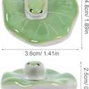 Yardwe Ceramic Floating Fish Statue Fish Tank Decor Aquarium Figurines Garden Pond Decoration Light Green 2.16 Inch Floating Aquarium Decor