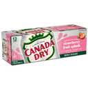 Canada Dry Fruit Splash Strawberry Ginger Ale Zero Sugar Soda, 12 fl oz cans, 12 pack (EXP 08/03/26)