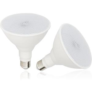 CICINY Radar Motion Sensor Outdoor Flood Light Bulbs, PAR38 E26 Dusk to Dawn LED Security Bulbs, 15W 100W Equivalent, 5000K Daylight for Porch Garage Driveway, 2 Pack