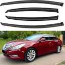 Window Visors Rain Guards for 2011 2012 2013 2014 Hyundai Sonata, Out-Channel Window Vent Wind Deflectors Visors Shades for 2011-2016 Hyundai Sonata Hybrid