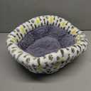 AIWIKIDE Super Soft Small Dog & Cat Bed, Anti-Anxiety Puppy Cuddler, Cozy Round Fluffy Plush Pet Bed, Machine Washable Faux Fur Donut Cuddler, Grey