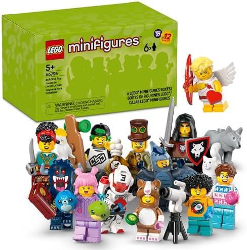LEGO Minifigures Series 27 Pack of 6 - Multipack of Collectible Figures for Kids, Boys and Girls, Ages 5+ - Mystery Blind Box of 12 Possible Minifigures - Gift Idea for Birthdays or Events - 66795