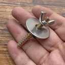 balacoo 8 Sets Stainless Steel Bird Cage Perch Screws and Nuts Kit Lightweight Bird Perch Fixing Accessories Easy Installation for Parrots and Small Pets