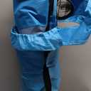 Joyfair Beach Camping Chair (2 Pack), Outdoor Folding Lawn Chair for Adults, Heavy Duty Portable Chair with Armrest for Outside Fishing, Sport, Patio, Cup Holder & Storage Pocket, Carry Bag (Blue)