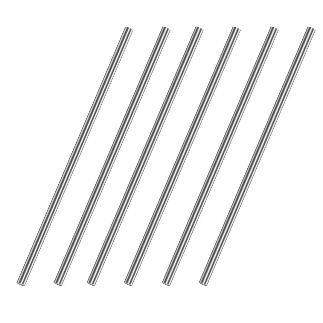 5mm x 250mm 304 Stainless Steel Round Rod, Metal Solid Shaft Rods for Industry, Metal Working Hobbies and DIY Craft, 5 PCS
