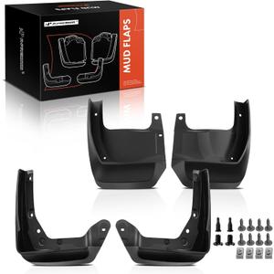 A-Premium Mud Flaps Compatible with Honda Odyssey 2014 2015 2016 2017 Mini Passenger Van, No Drilling Required Mud Guards with Hardware Accessories, Set of 4 Front and Rear