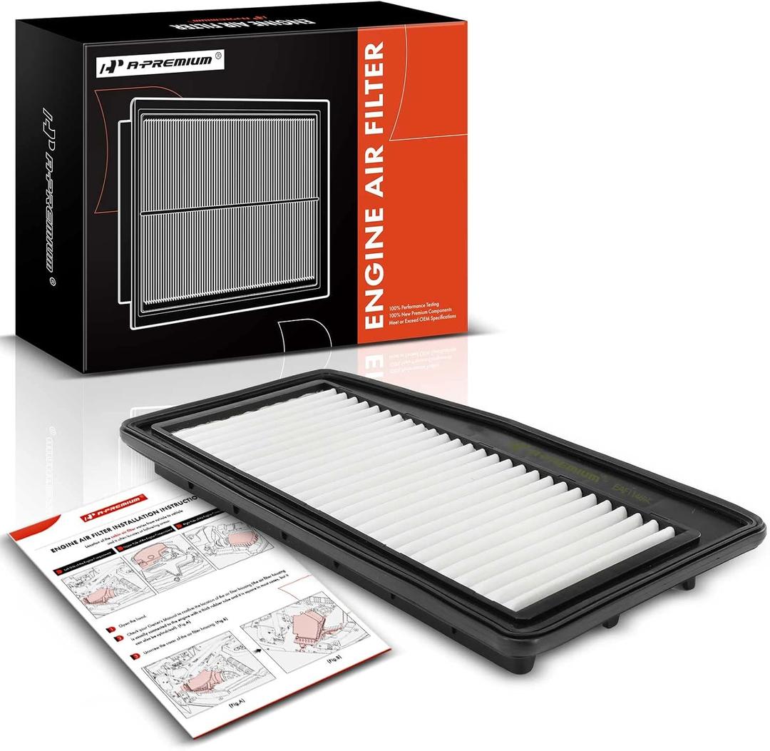 A-Premium Engine Air Filter Compatible with Chevrolet Spark 2012 2013 2014 2015, L4 1.2L, Rigid Panel, Replace# 96910360