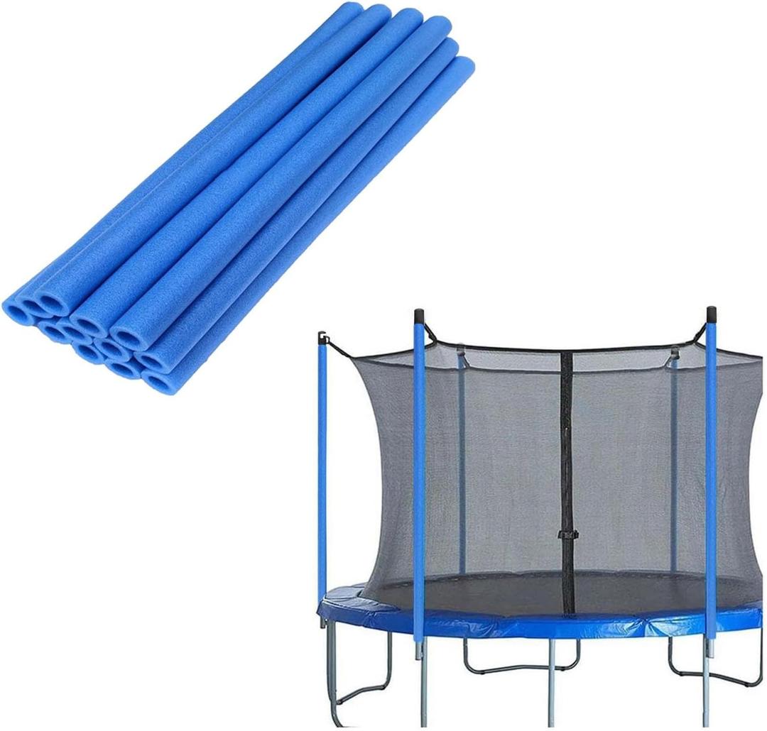 UNIFAMILY 12PCS Rubber Trampoline Pole Covers, 1.26 Inch Diameter Trampoline Replacement Poles, Protective Trampoline Pole Rubber Sleeves for Safe Protection Trampoline Accessories