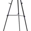 Pack of 4-Lightweight Aluminum Flip-Chart Presentation Easel, Black (4 Pack)