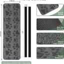 RUNROLE RV Step Covers 4 Pack Embossed Camper Stair Rugs Non Slip Carpet for Mobile Home - 24x7.5 Inches, Paws Patterns