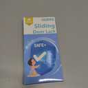 Sliding Door Lock for Kids Safety: 4 Pack Window Locks Child Proof Slide Glass Door Locks, Baby Proofing Closet Cabinet Patio Security Bar, No Drill Toddler Childproof Slider Door Window Stop