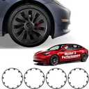 Rim Protector for Tesla 2017-2023 Model 3 Performance 20 Inch Überturbine Wheels All-in-one Car Tire Trim Rings Rim Case Hubcaps Wheel Cover Model 3 Performance Accessories