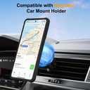 Compatible with Samsung Galaxy S26 Case Invisible Magnetic Kickstand [Compatible with Mag-Safe][10 FT Military Drop Protection] Hard Back Soft Edge 6.3 Inch, Black