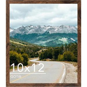 10x12 Picture Frame Deep Brown for Wall Hanging, Wood 10 x 12 Frame Photo Frame for Wall Horizontally or Vertically, Deep Brown, 1 Pack