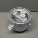 Ice Cream Maker Attachment for KitchenAid Stand Mixer, Ice Cream Bowl Compatible with 4.5Qt and Larger Stand Mixers, Ice Cream & Sorbet Gelato Maker Attachment, 2 Quart, White (ICM-KA-White)