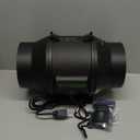 VIVOSUN T6 6" Inline Duct Fan & 3 Cycle Modes E12 Speed Controller, AeroZesh Grow Tent Kit Ventilation Fan with 408 CFM EC Motor, Programmable Exhaust Fan for Heating Cooling Booster, Hydroponics