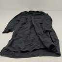 Gafeng Mens Kaftan Robe Button Down Long Sleeve Henley Cotton Thobe Casual Side Split Gown Shirt (X-Large, Black)