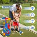 Liberry Toddler Golf Set, Upgraded Kids Golf Cart with Unique Shoulder Strap Design, Indoor Outdoor Sports Toys Gifts for Boys Girls 1 2 3 4 Years Old