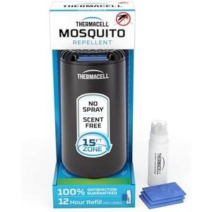 Thermacell Patio Shield Mosquito Repeller; Highly Effective Mosquito Repellent for Patio; No Candles or Flames, DEET-Free, Scent-Free, Bug Spray Alternative; Includes 12-Hour Refill