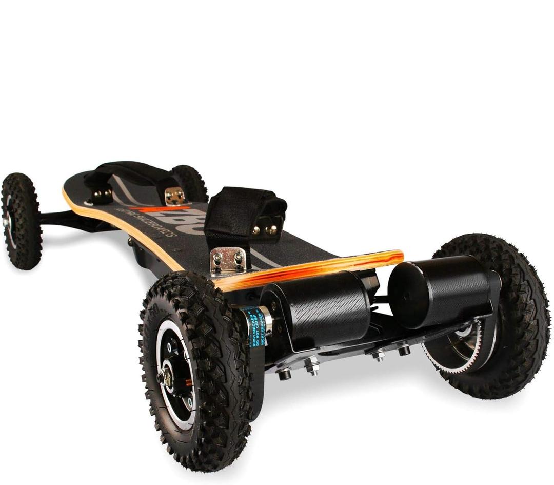AZBO Off Road Electric Skateboard with Remote Control - 3000W Dual Motor - UL2272 Certified High Speed 25 MPH Motorized Mountain Y8 Longboard  | LG Battery