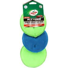 Turtle Wax TW-WS101 Platinum Series 5" Waxing Wax Applicator Pads, Pack Of 3