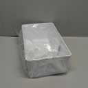 BSTKEY Seasoning Packet Organizer, Food Storage Organizer with Divided 4 Compartments, Plastic Storage Caddy for Kitchen Pantry Cabinet, Kitchen Organization Bin for Snacks Spice Packets