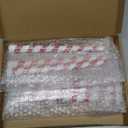 6PCS Christmas Flameless Taper Candles - Candy Cane Red and White Stripes Flickering Battery Operated LED Candles for Xmas Centerpiece Holiday Party, Wedding, Winter Home Decoration