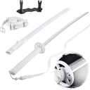 40 Inch Light Up Katana Sword, Rechargeable LED Plastic Samurai Sword Replica with Belt & Display Stand, Cosplay Prop for Anime Fans, Halloween Costume Accessory-Sleeve Snow White -4