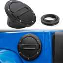 Gas Tank Cap JeCar Fuel Filler Door Cover for 2007-2018 Jeep Wrangler JK & Unlimited