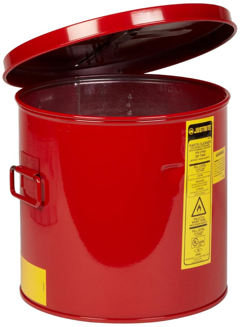 Justrite 27602 2 Gallon, 9 3/8" x 10.00" Size Dip Tanks