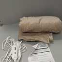 Tefici Electric Heated Blanket Twin,Super Cozy Soft 2-Layer Flannel 62" x 84" Heated Twin Size with 3 Heating Levels 8 Hours Auto Off, Machine Washable, ETL and FCC Certified, Home Office Use,Camel