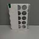 Outus Vinyl Storage Rack Acrylic 15 Holes Vinyl Roll Holder Craft Paper Storage Organizer Aperture 2 Inch Multiple Display Stand for Craft Room Home Office School, 12 x 7.8 Inch(White)