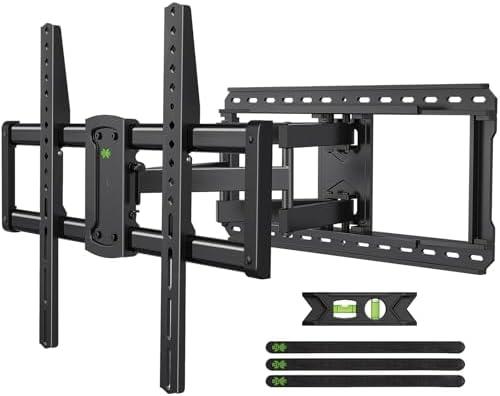 USX MOUNT Full Motion TV Wall Mount for Large TVs 42-90 Inch up to 150 lbs, Wall Mount TV Bracket with Swivel and Tilt, Fits 16",18", 24" Wood Studs, Max VESA 600x400mm Fit 65+ 75+ 85 86 90 TVs XML025