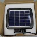 LEPOWER 1600LM LED Solar Security Lights Motion Outdoor, 5500K White Light, IP65 Waterproof Outdoor Flood Solar Light for Yard, Garage, Black