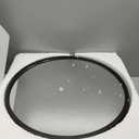 GRAINLLE 20'' Round Medicine Cabinet with Mirror, Bathroom Medicine Cabinet with Mirror with Storage Shelf, Circular Wall Mount Mirrored Cabinet (Black)