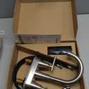 Bathroom Faucets for Sink 3 Hole, Hurran 4 inch Brushed Nickel Bathroom Sink Faucet with Pop-up Drain and Supply Lines, Stainless Steel Centerset Faucets for Sink Vanity RV