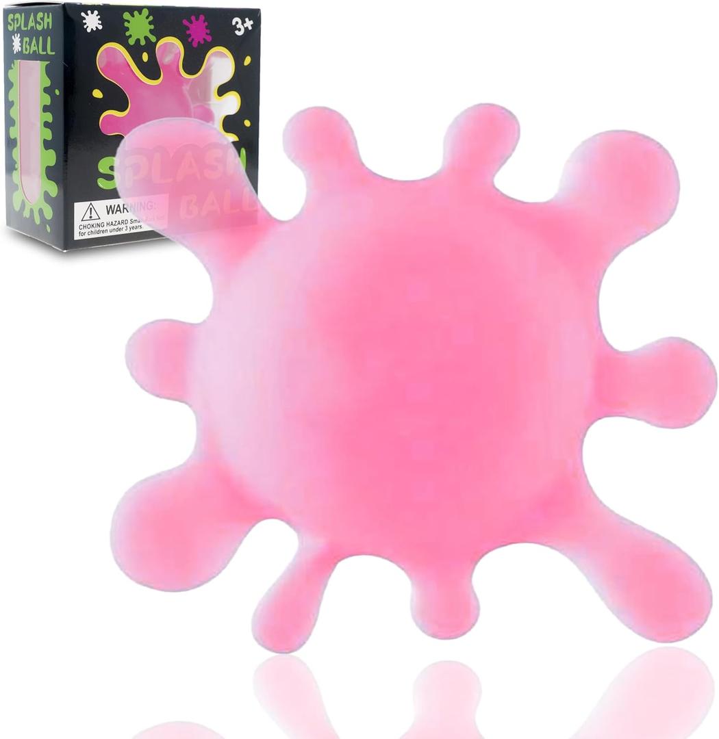 Spectacular Splat-Tastic Squishy Toy, Stress Splat Toy, Gel Filled Fidget Toys for Kids Stress Relief - High Density Squeeze Balls for Students Calming,Ideal Gifts for Kids, Birthday & Christmas