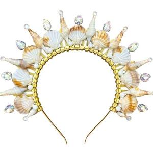 Amazon.com: JeVenis Mermaid Crown Headband Seashell Crown Siren Costume Women Headpiece for Mermaid Sirens Goddess Cosplay Renaissance : Clothing, Shoes & Jewelry