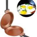 ZJchao Double Side Flip Folding Frying Pan (Golden)